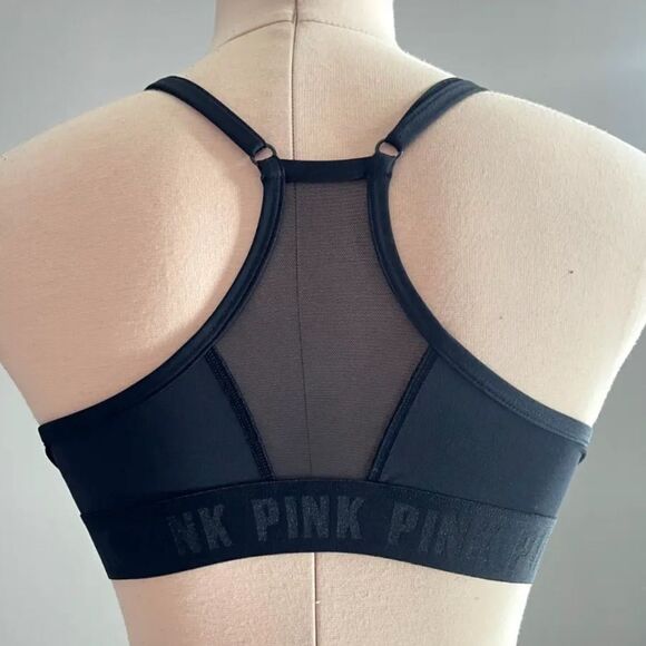 Victorias Secret Pink Ultimate Gym Lined Removable Padding logo sport bra Xsmall - Picture 7 of 7